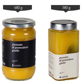 Passata di pomodoro a maturazione gialla.